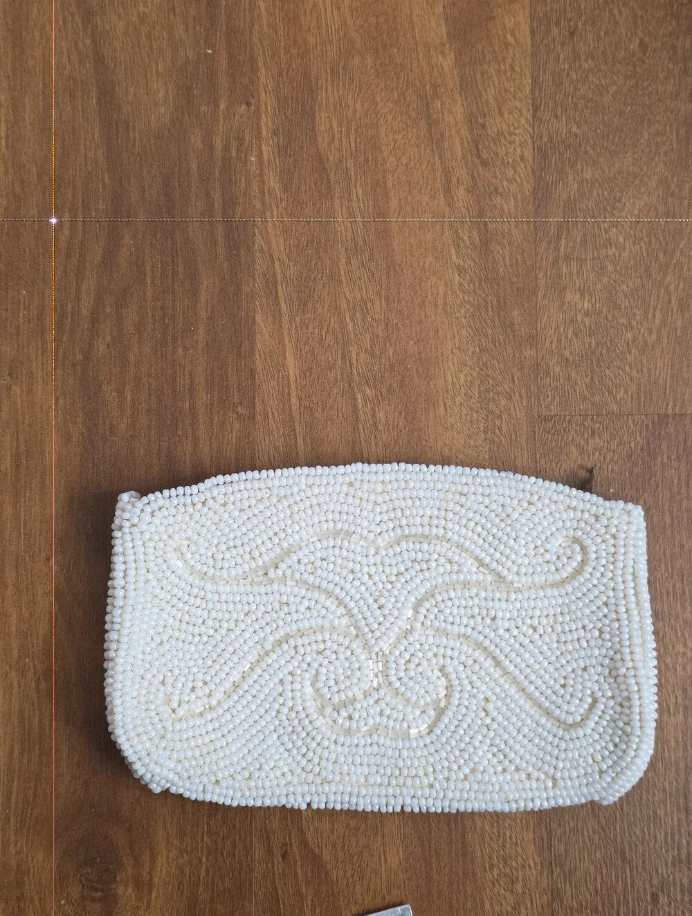 Vintage Debbie Hand Beaded Japan Evening Bag Clutch Make Up Lipstick Zipper